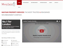 Tablet Screenshot of mayfair-property-services.co.uk